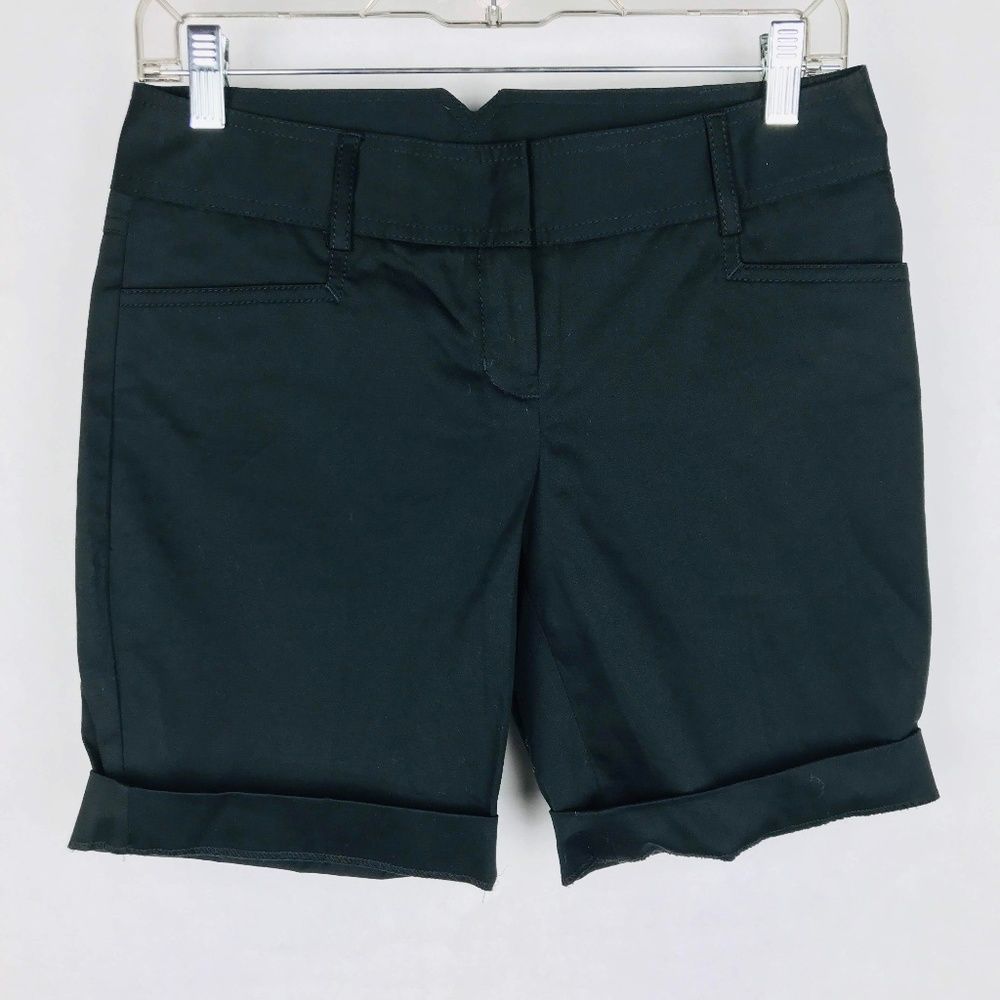 Express Design Studio Black Cuffed Shorts
